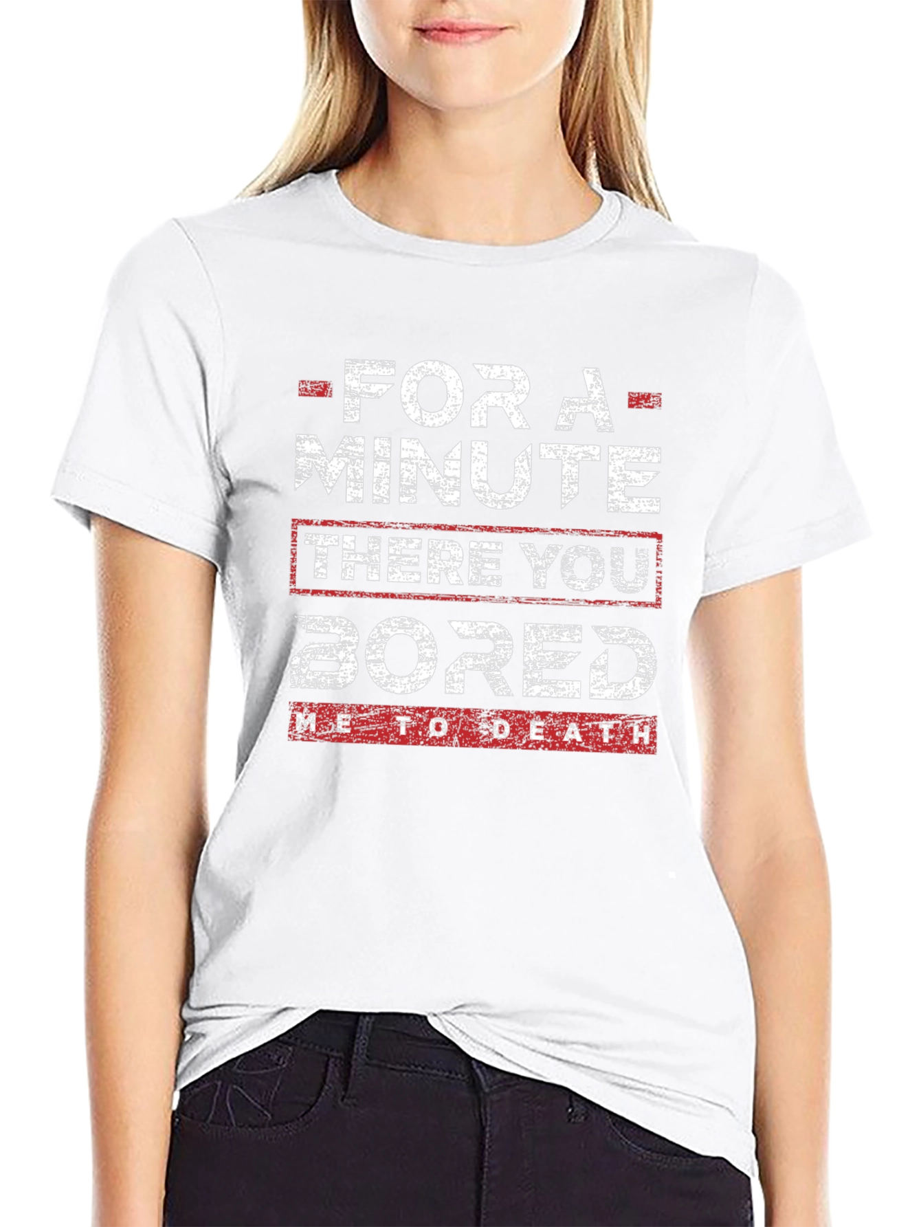 Funny Bored To Death Graphic T-Shirt