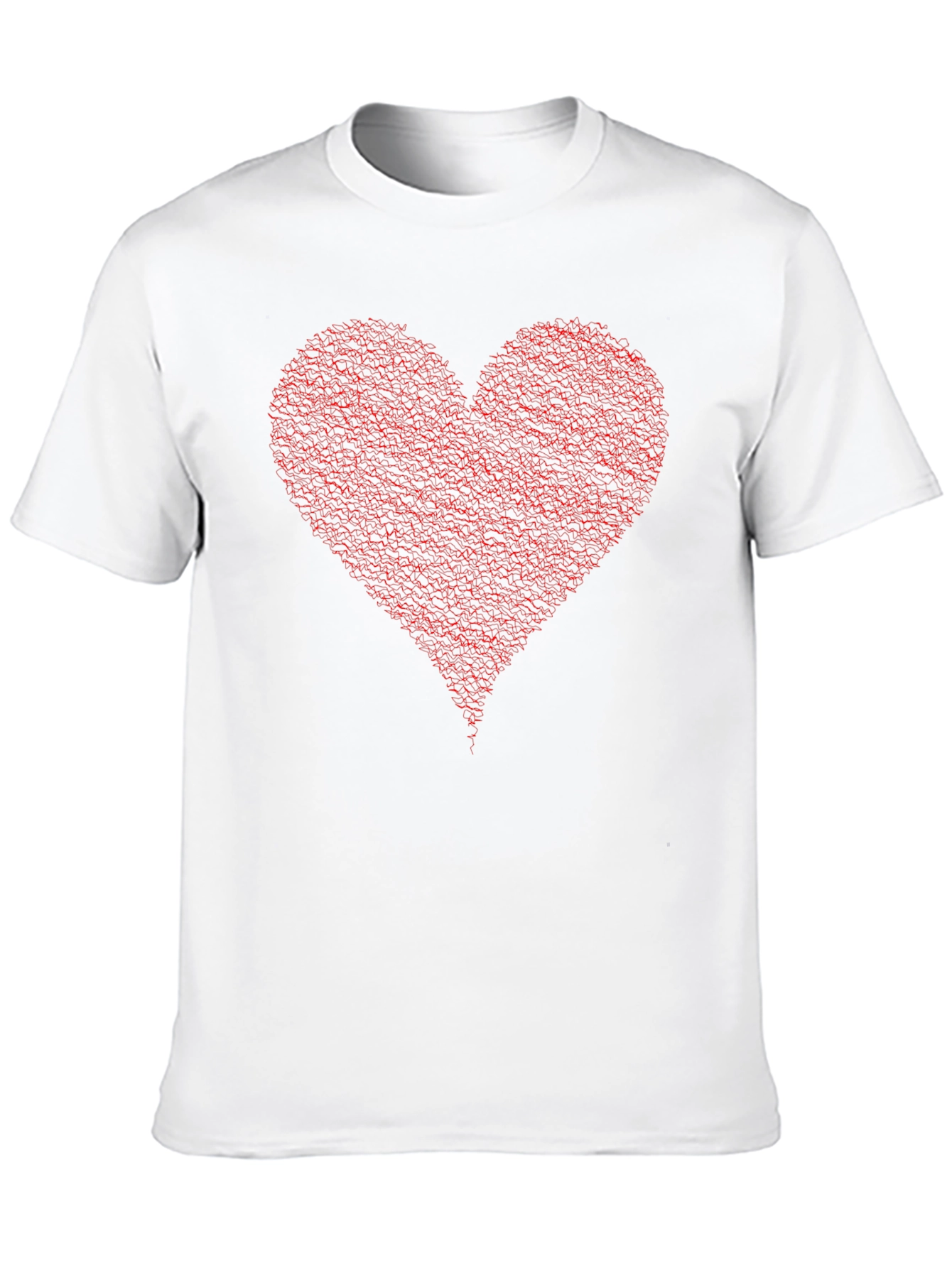 Red Heart Graphic Black Tee