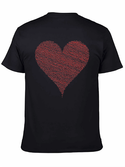 Red Heart Graphic Black Tee