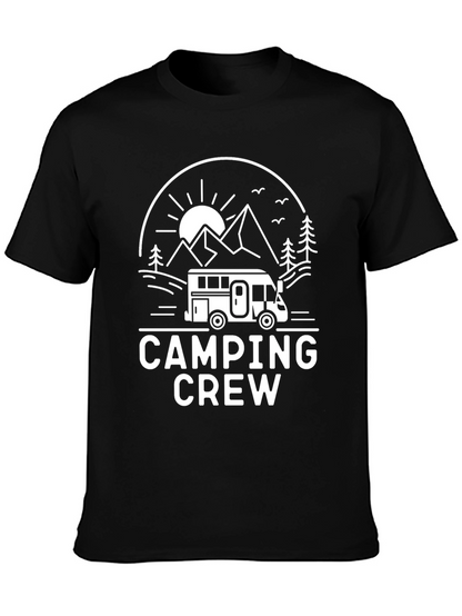 Camping Crew Black T-Shirt