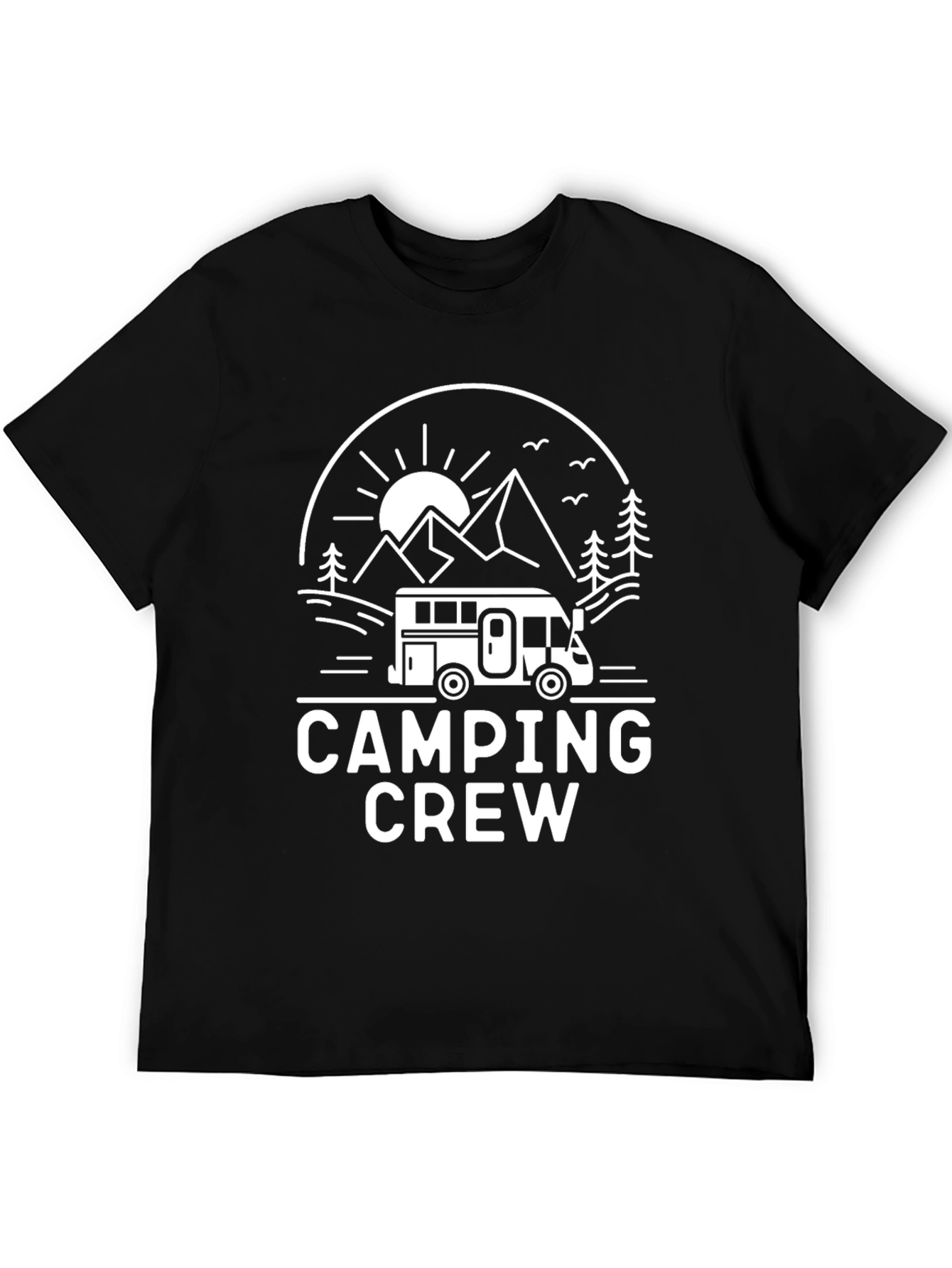 Camping Crew Black T-Shirt