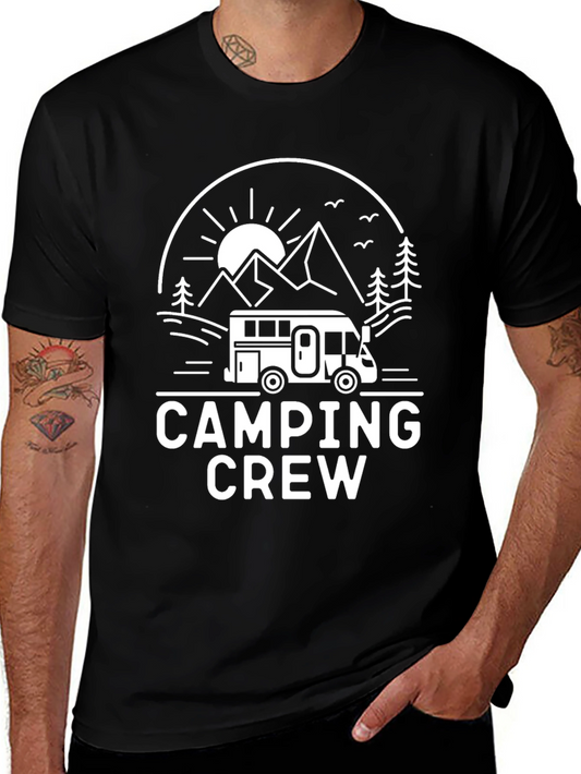 Camping Crew Black T-Shirt