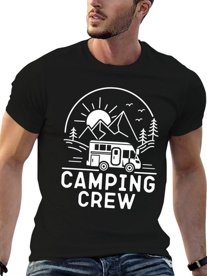 Camping Crew Black T-Shirt