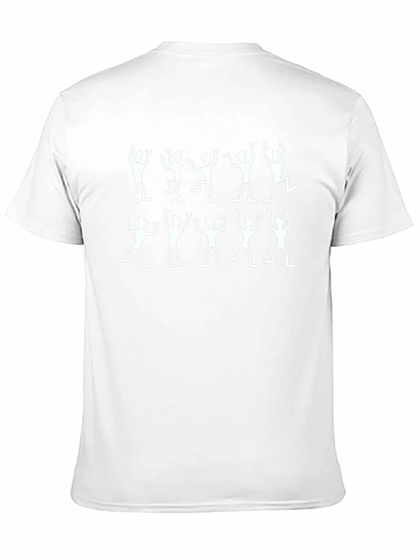 Dancing Figures Black Crew Neck T-Shirt
