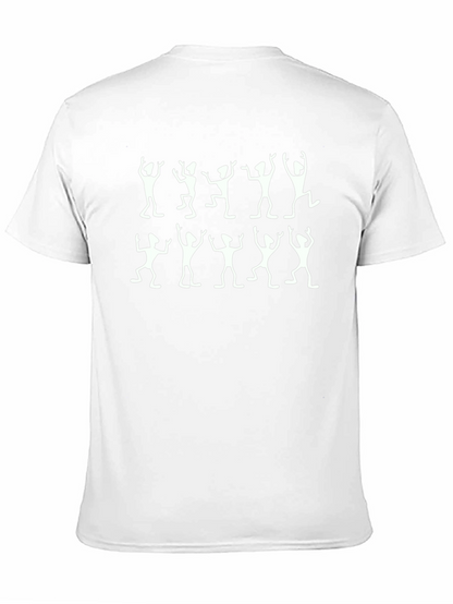 Dancing Figures Black Crew Neck T-Shirt