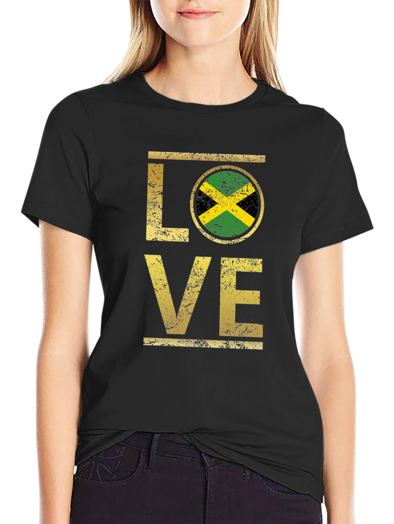 Jamaica Love T-Shirt - Distressed Graphic Tee
