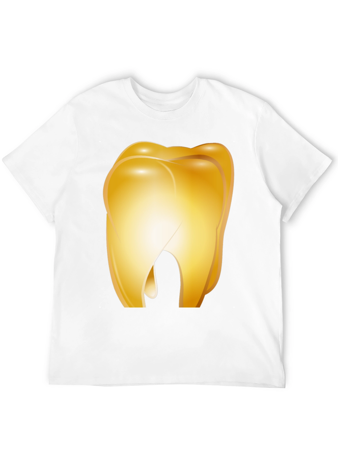 Golden Tooth Graphic Tee - Novelty Dental Shirt