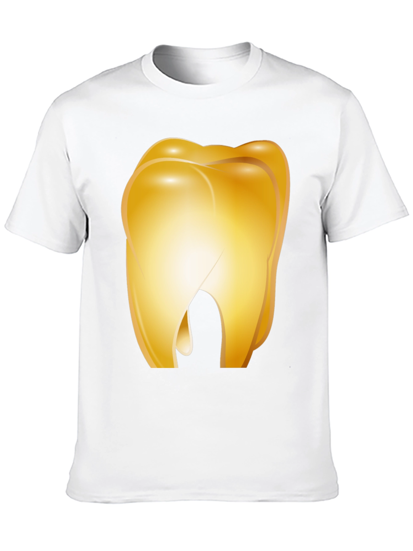 Golden Tooth Graphic Tee - Novelty Dental Shirt