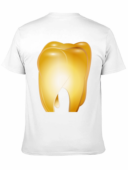 Golden Tooth Graphic Tee - Novelty Dental Shirt