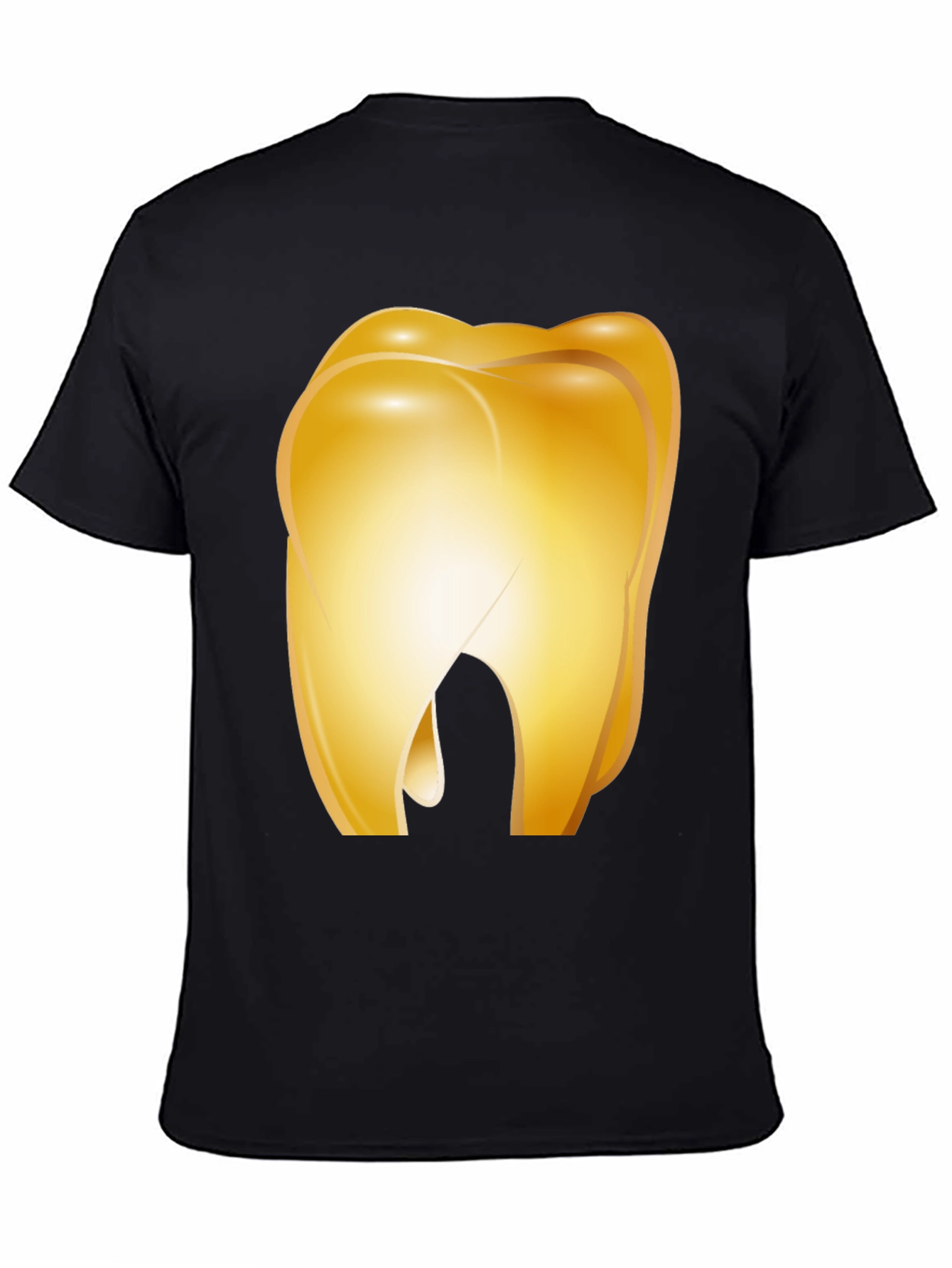 Golden Tooth Graphic Tee - Novelty Dental Shirt