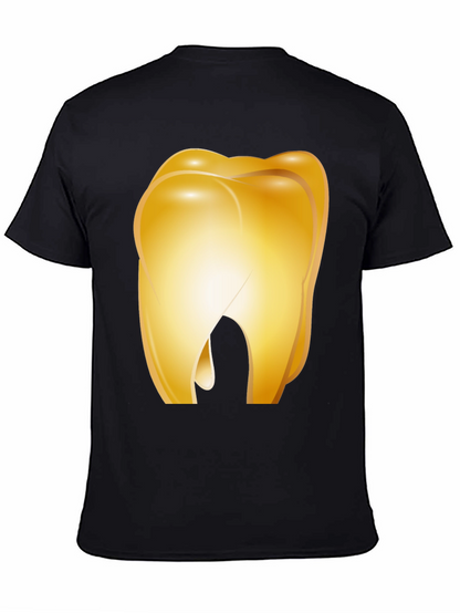 Golden Tooth Graphic Tee - Novelty Dental Shirt