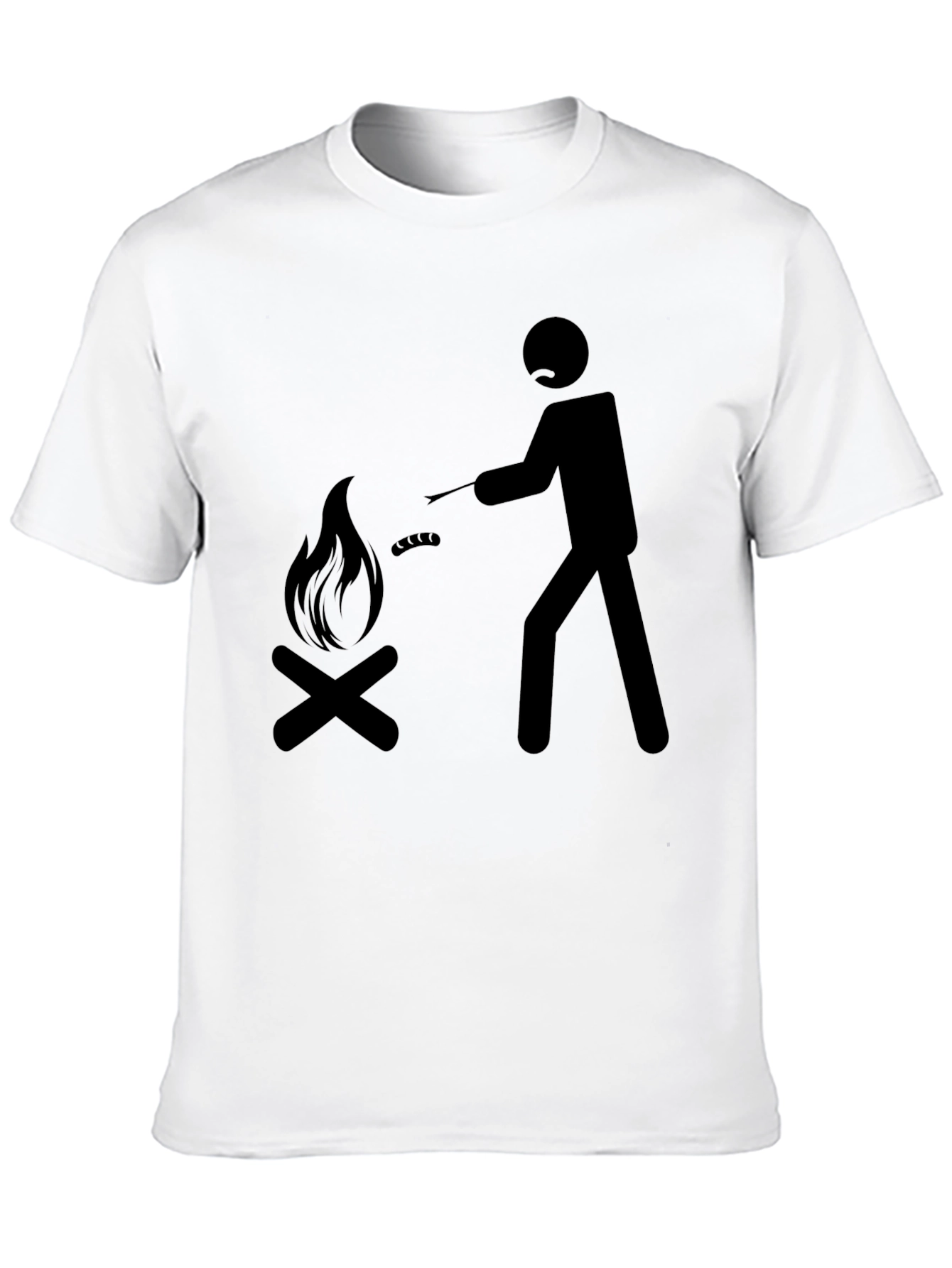 Campfire Cookout Tee - Black Graphic T-Shirt