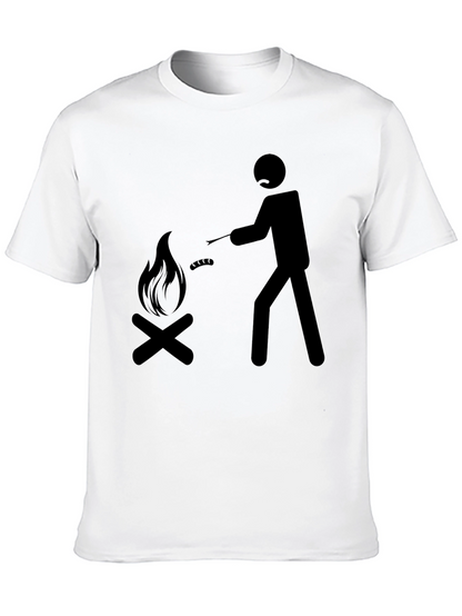 Campfire Cookout Tee - Black Graphic T-Shirt