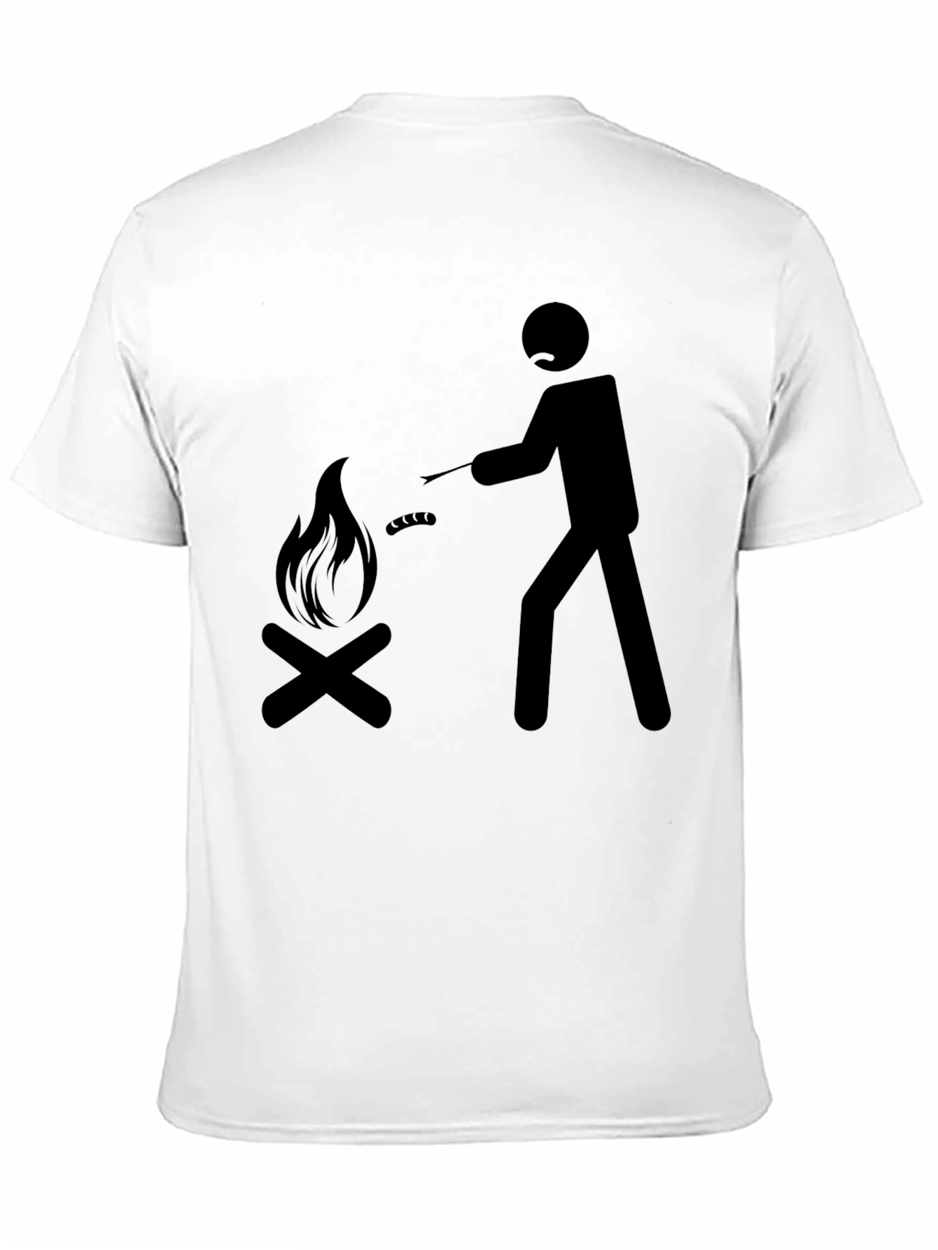 Campfire Cookout Tee - Black Graphic T-Shirt