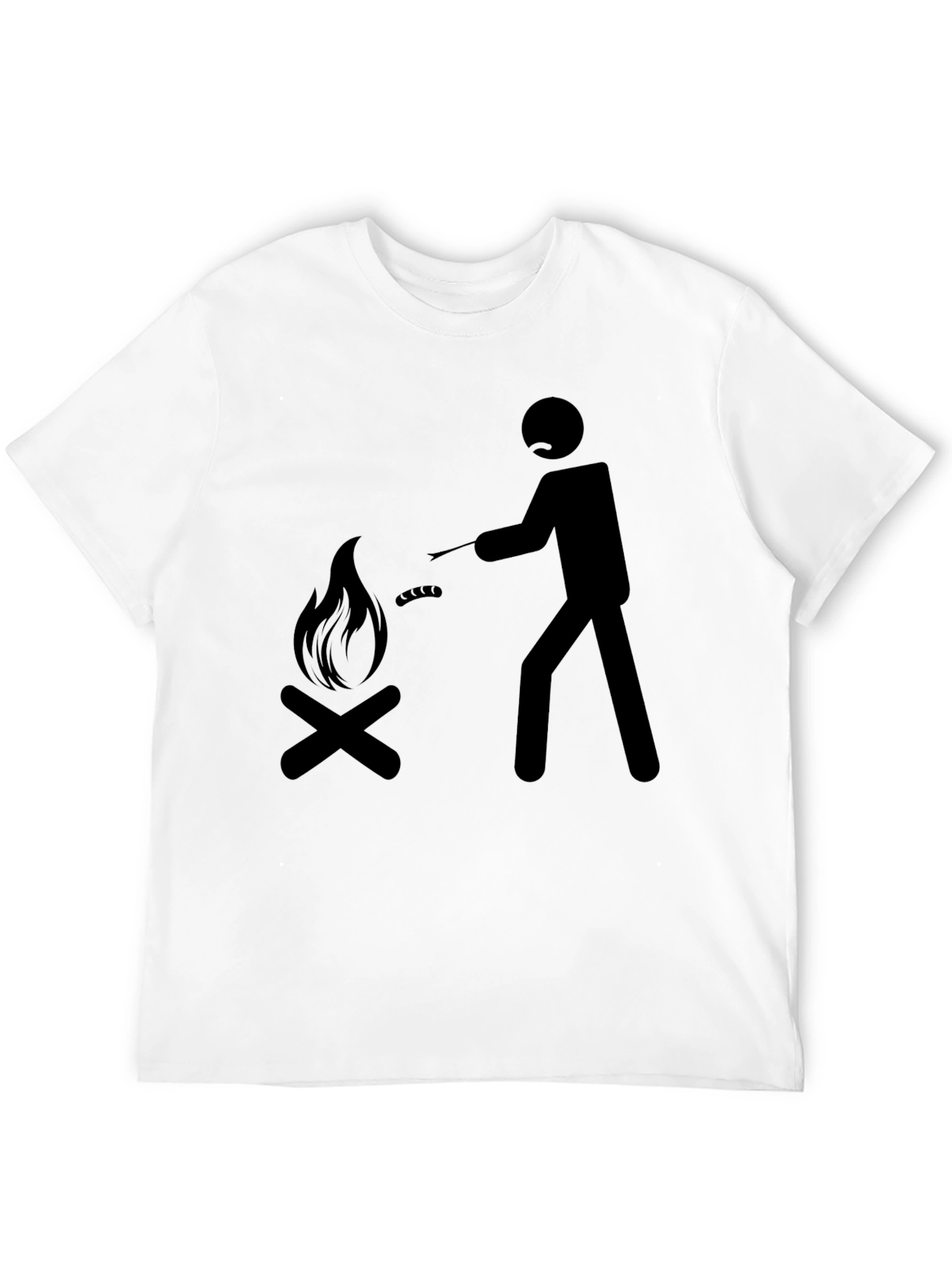 Campfire Cookout Tee - Black Graphic T-Shirt
