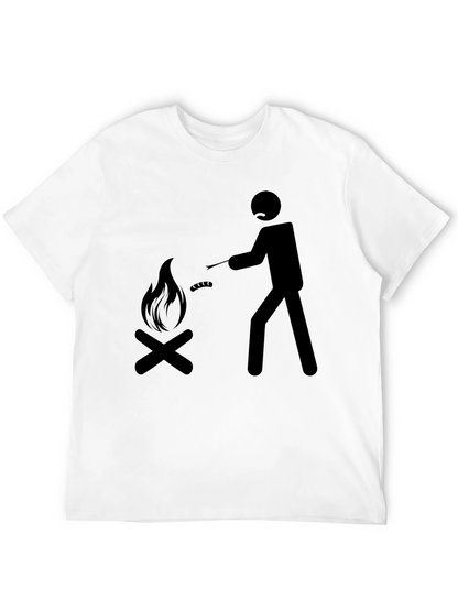 Campfire Cookout Tee - Black Graphic T-Shirt