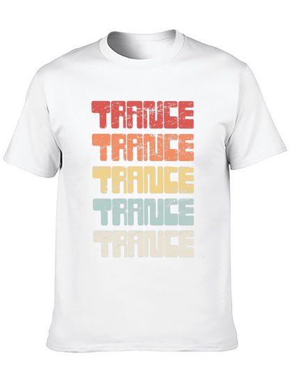 Retro Trance Music T-Shirt - Black Cotton Tee