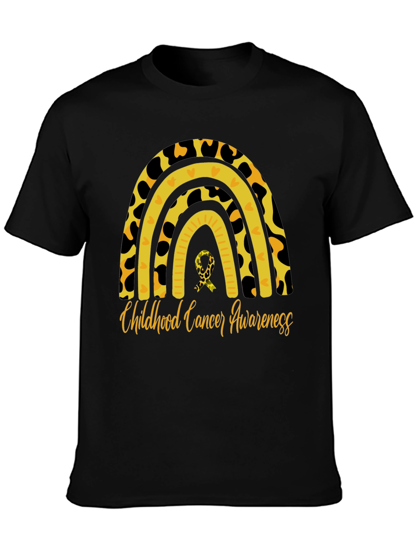 Childhood Cancer Awareness Rainbow T-Shirt