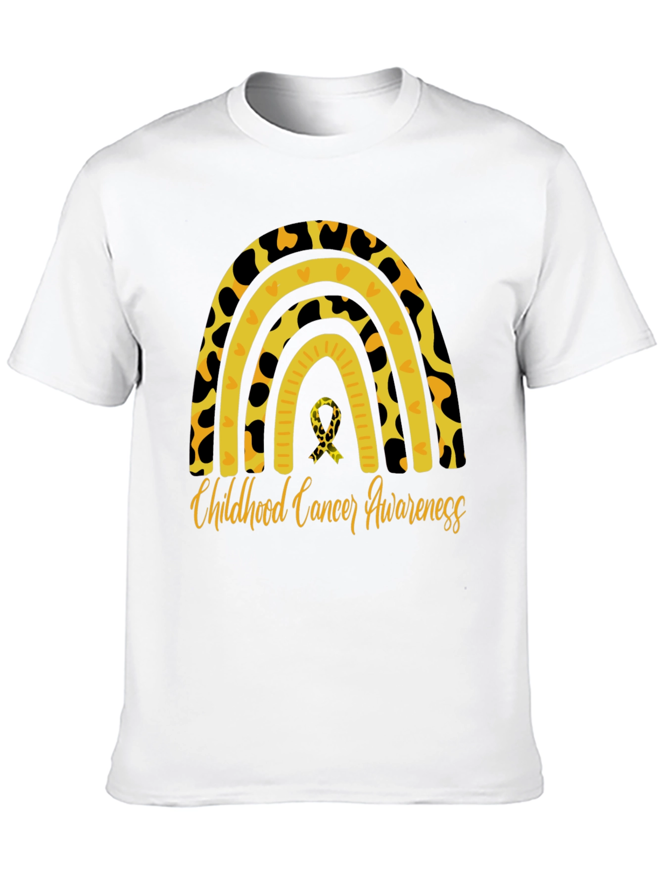 Childhood Cancer Awareness Rainbow T-Shirt
