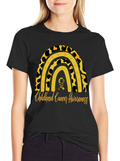 Childhood Cancer Awareness Rainbow T-Shirt