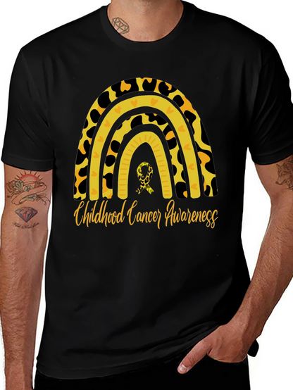 Childhood Cancer Awareness Rainbow T-Shirt