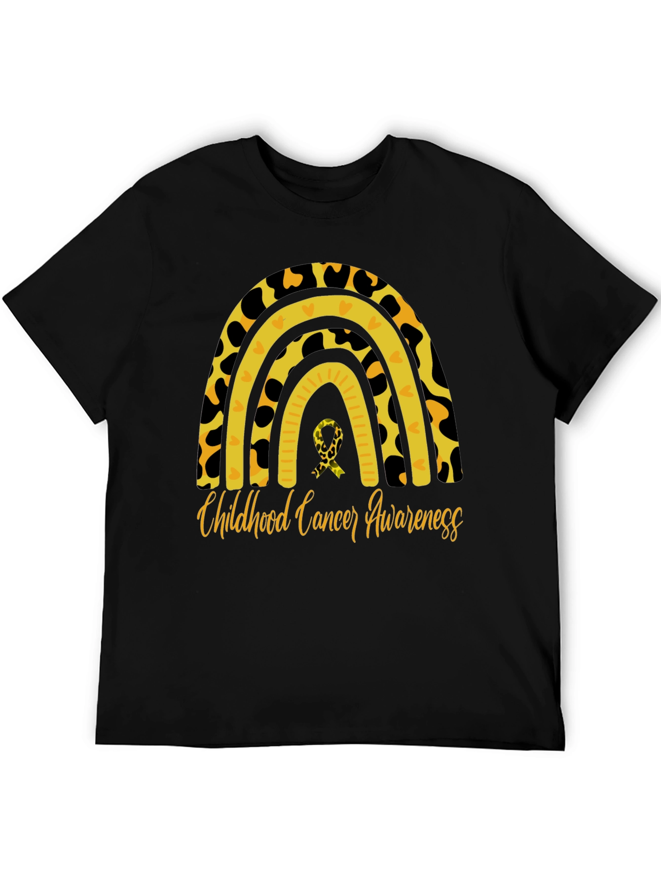 Childhood Cancer Awareness Rainbow T-Shirt
