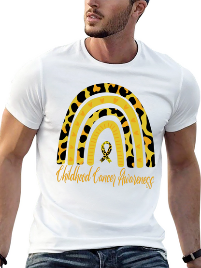 Childhood Cancer Awareness Rainbow T-Shirt