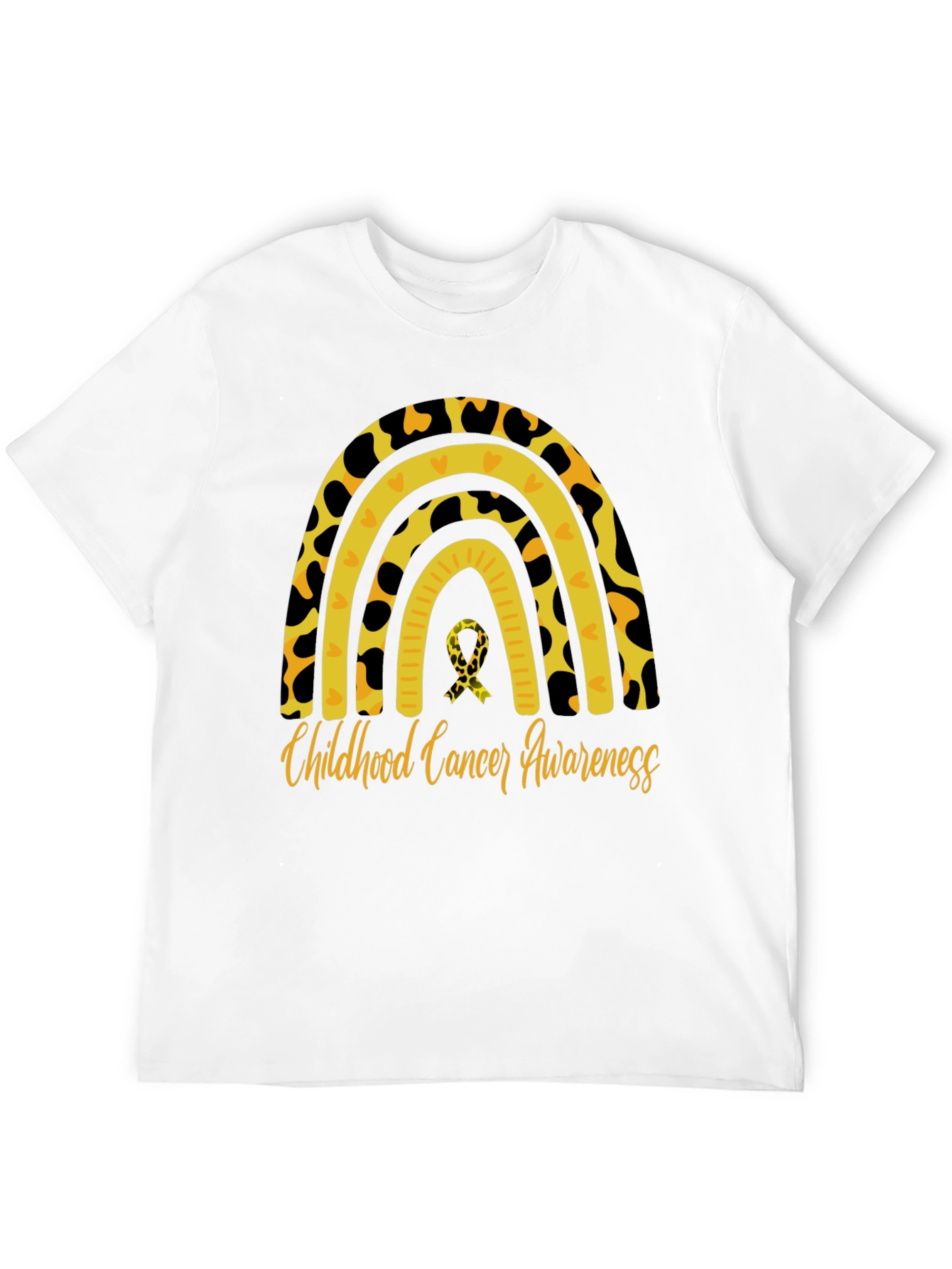 Childhood Cancer Awareness Rainbow T-Shirt