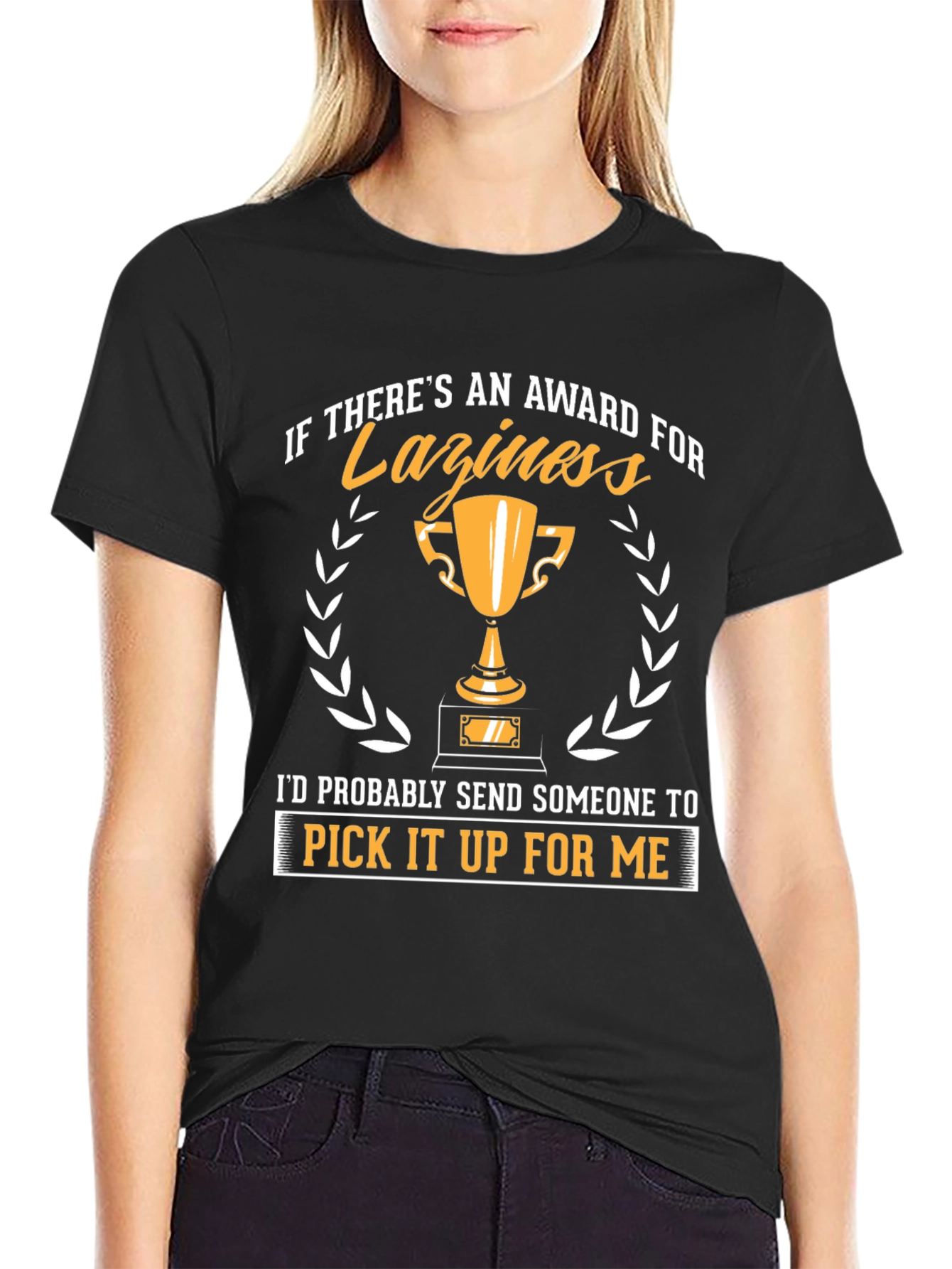 Funny Laziness Award Graphic T-Shirt