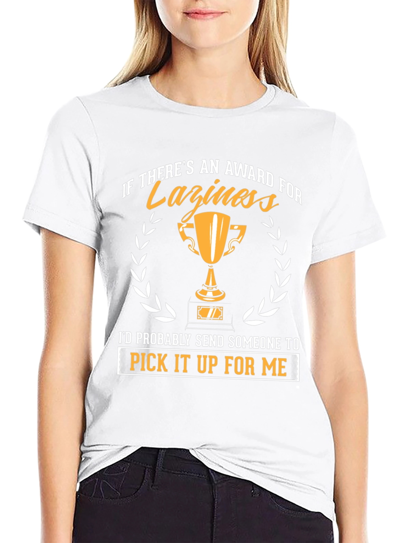 Funny Laziness Award Graphic T-Shirt
