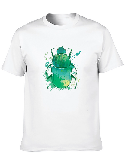 Scarab Beetle Graphic Tee - Mens Black T-Shirt