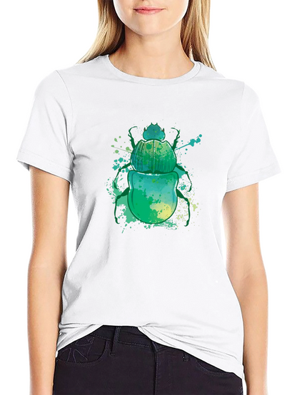 Scarab Beetle Graphic Tee - Mens Black T-Shirt