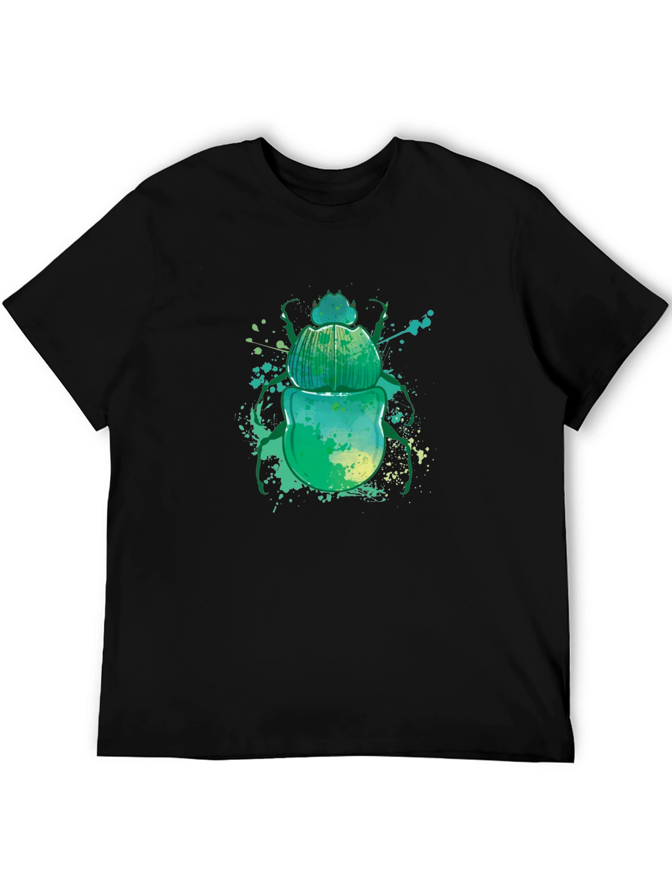 Scarab Beetle Graphic Tee - Mens Black T-Shirt