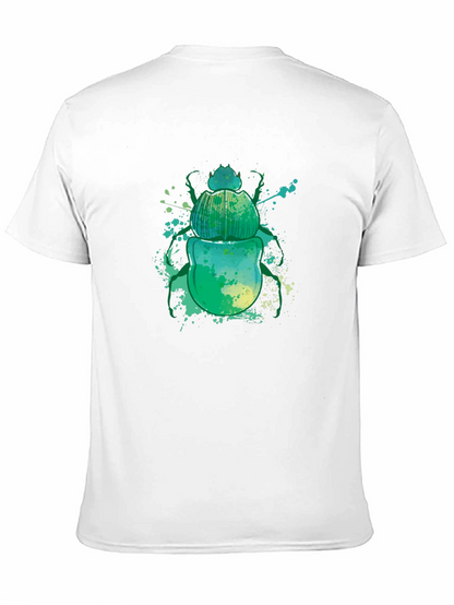 Scarab Beetle Graphic Tee - Mens Black T-Shirt