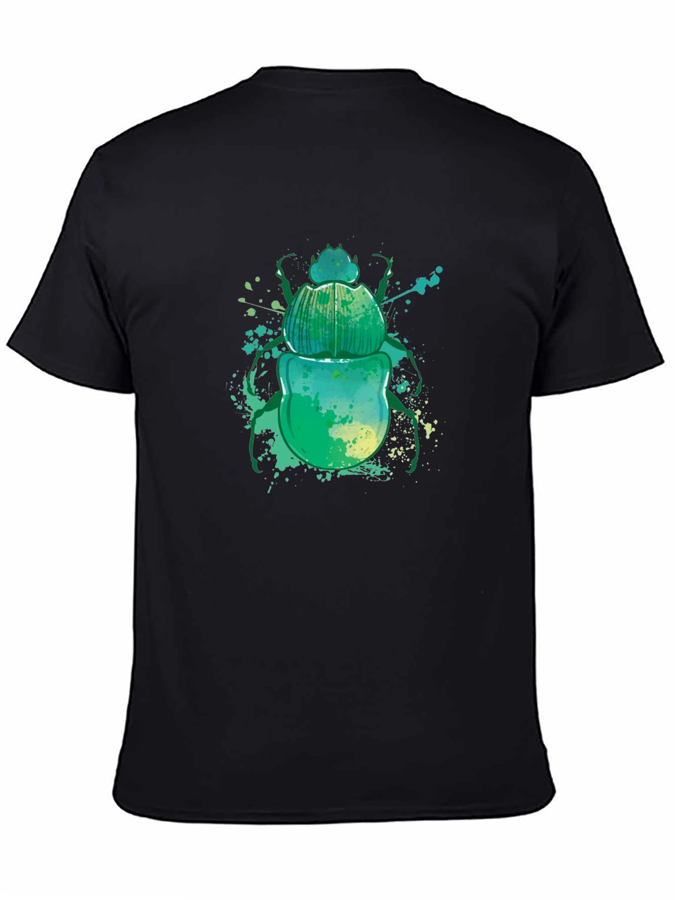 Scarab Beetle Graphic Tee - Mens Black T-Shirt