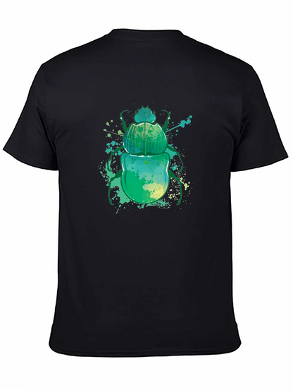 Scarab Beetle Graphic Tee - Mens Black T-Shirt