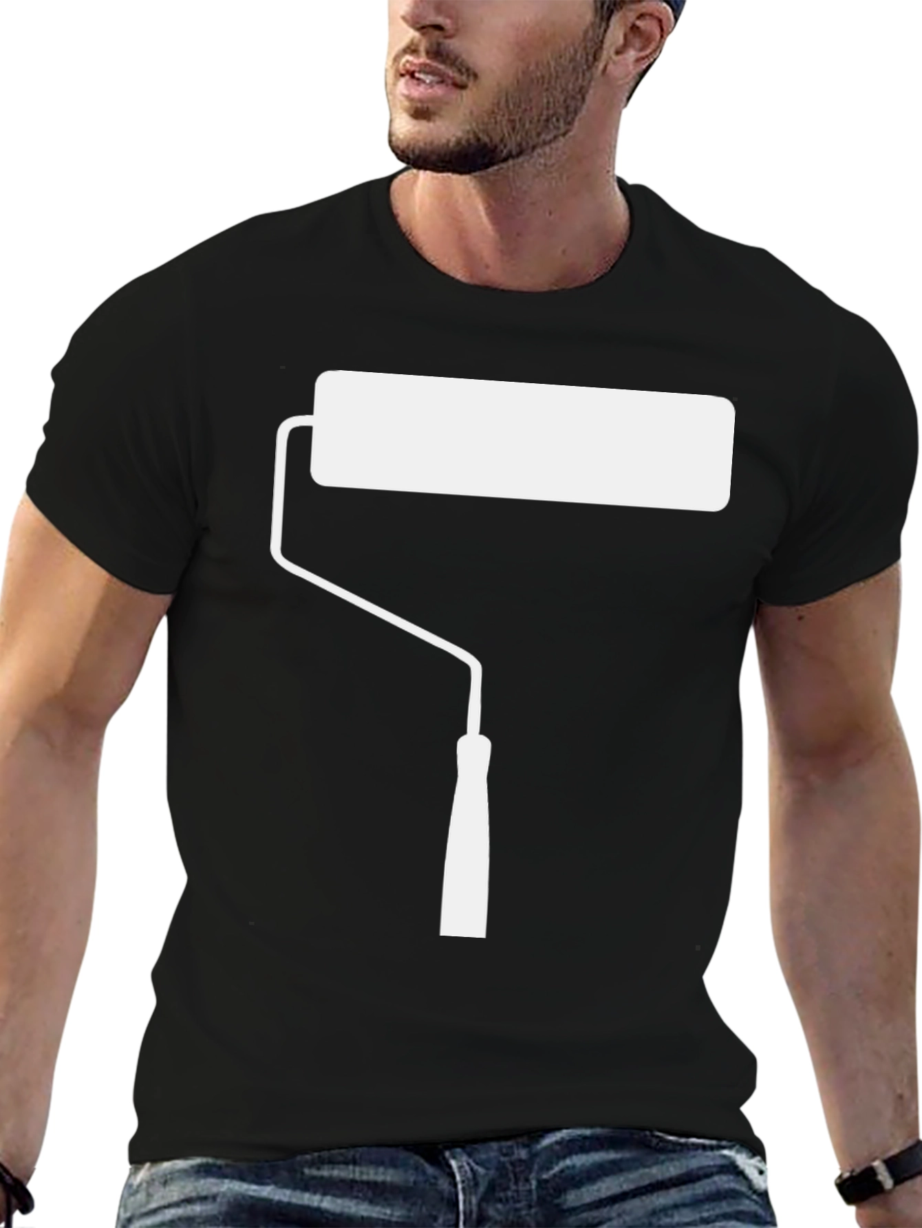 Paint Roller Graphic T-Shirt - Painters Tee