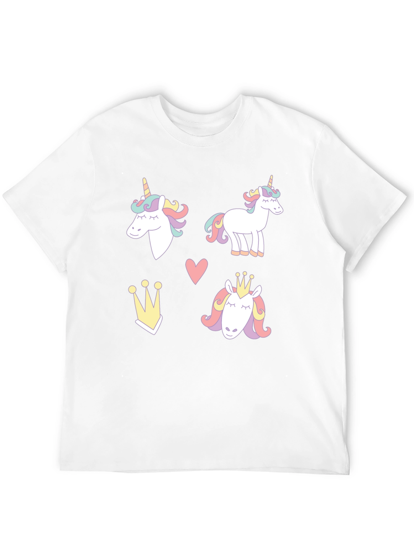 Unicorn Dreams Black T-Shirt Cute Design