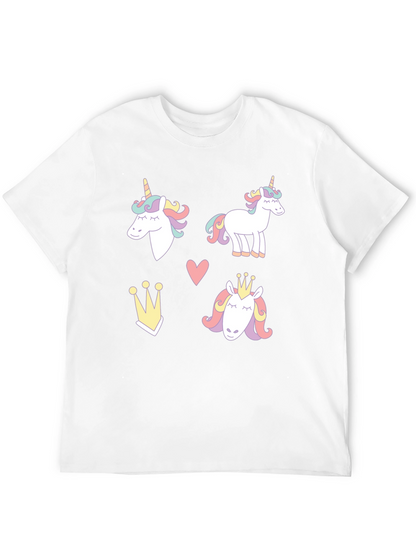 Unicorn Dreams Black T-Shirt Cute Design
