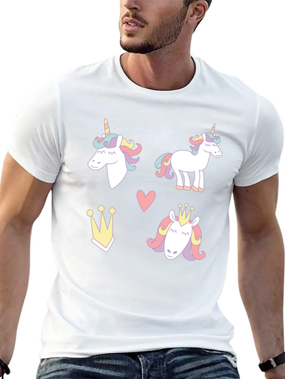 Unicorn Dreams Black T-Shirt Cute Design