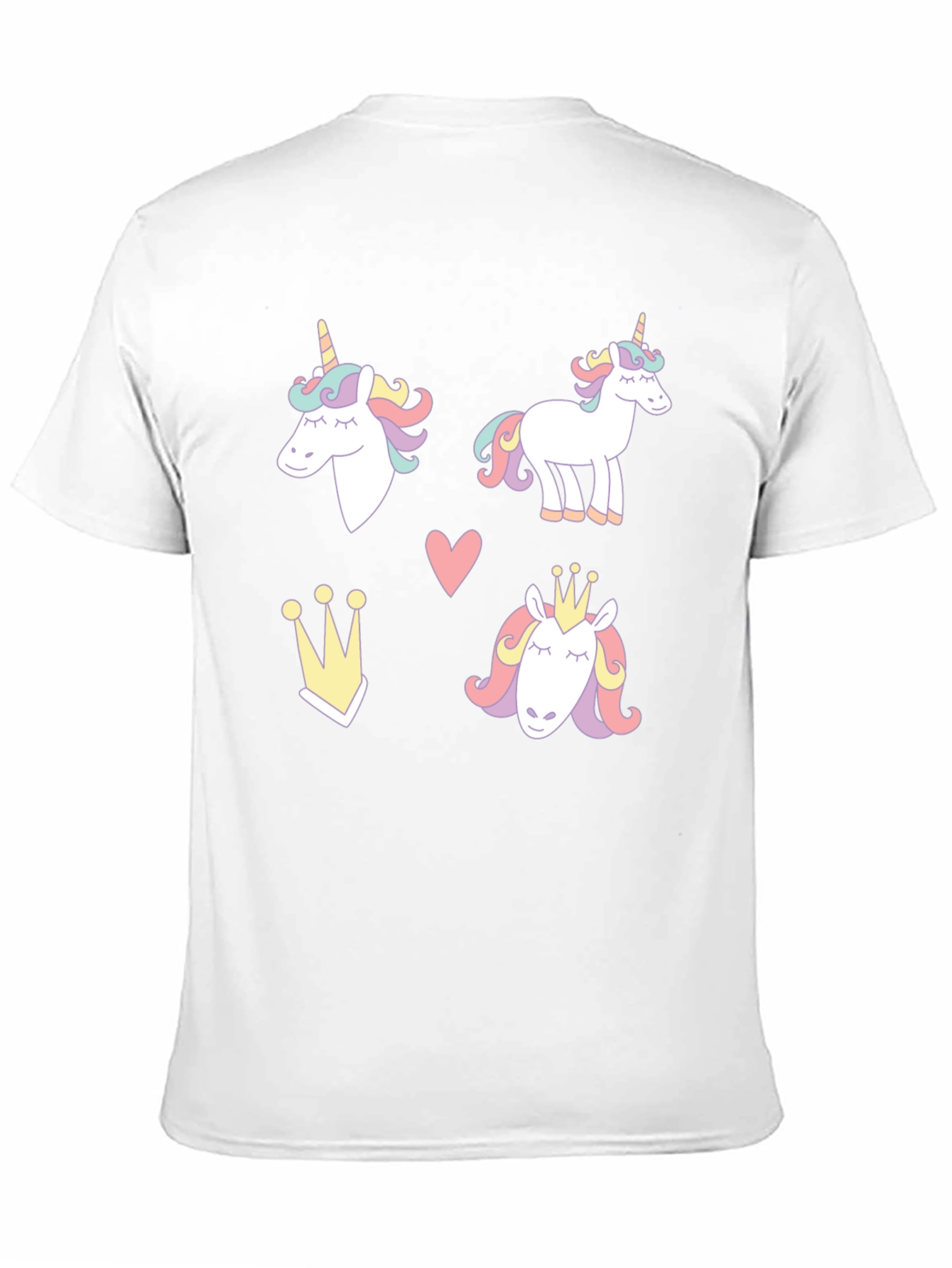 Unicorn Dreams Black T-Shirt Cute Design