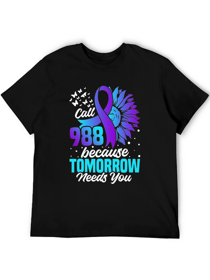 Call 988 T-Shirt - Suicide Prevention Awareness Tee