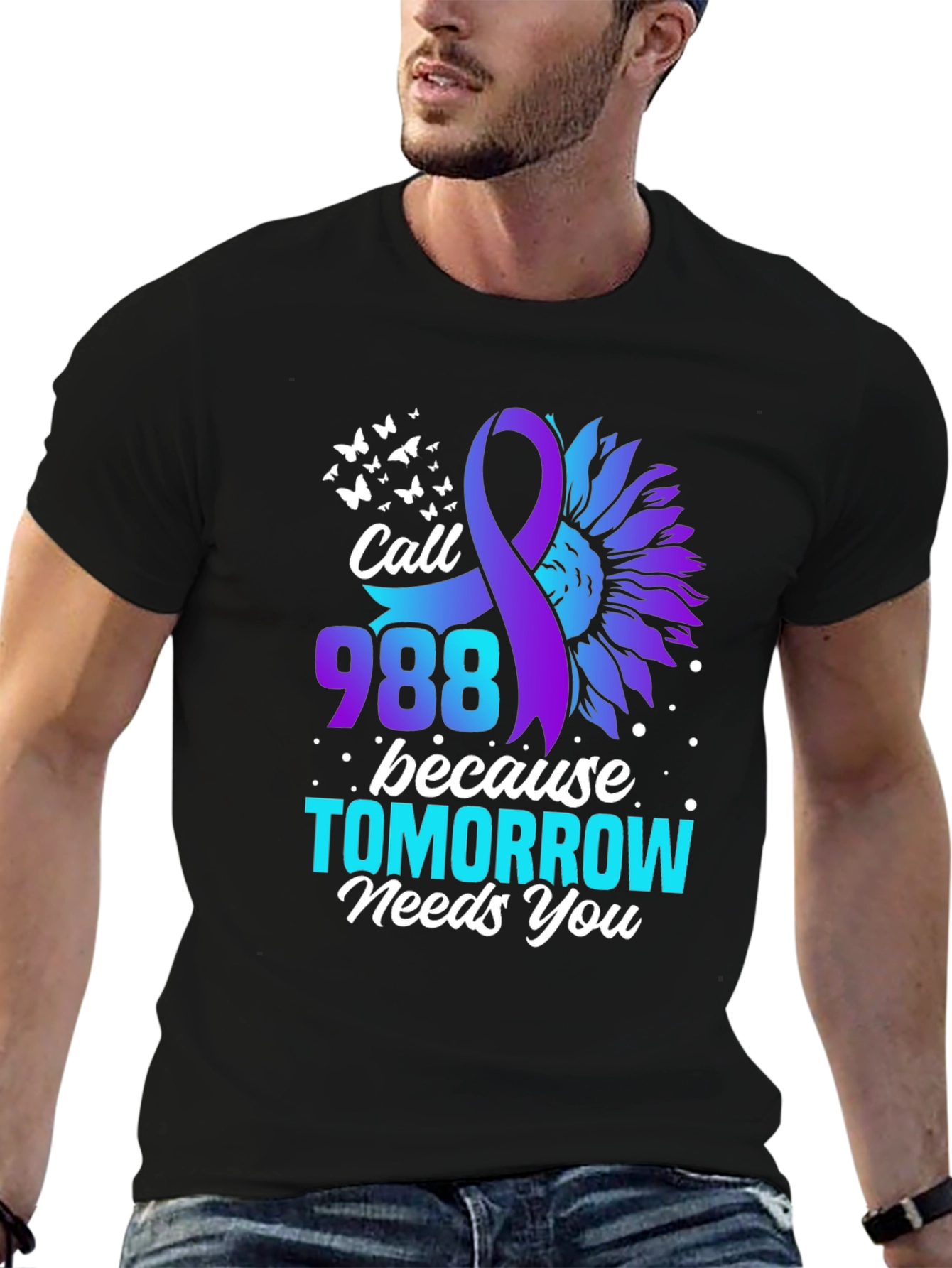 Call 988 T-Shirt - Suicide Prevention Awareness Tee