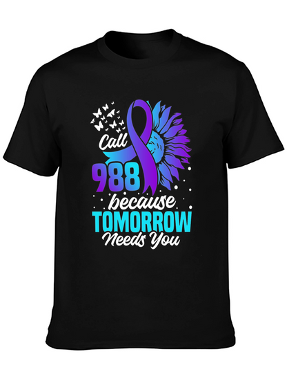 Call 988 T-Shirt - Suicide Prevention Awareness Tee