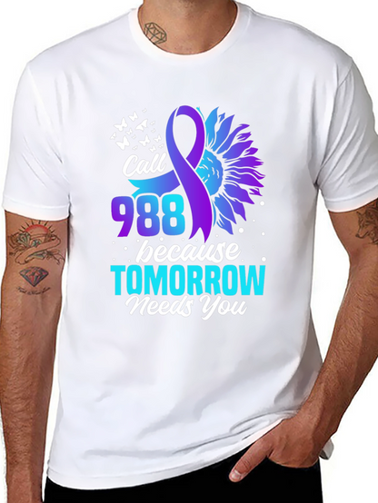 Call 988 T-Shirt - Suicide Prevention Awareness Tee