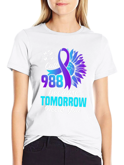 Call 988 T-Shirt - Suicide Prevention Awareness Tee