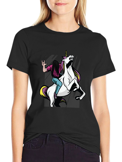 Rock On Unicorn Graphic Tee