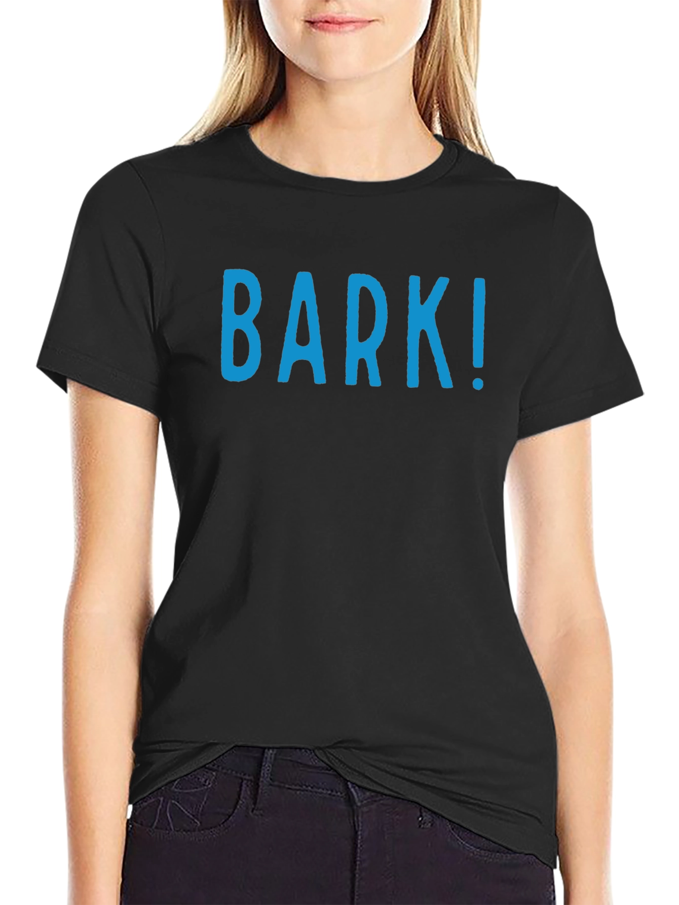 Mens Black T-Shirt with BARK! Print
