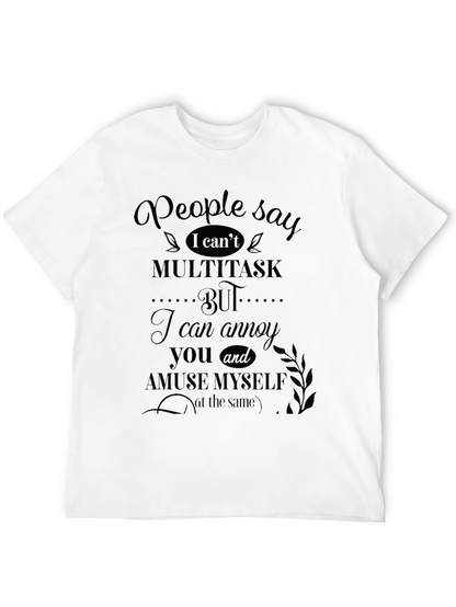Funny I Cant Multitask Graphic Tee