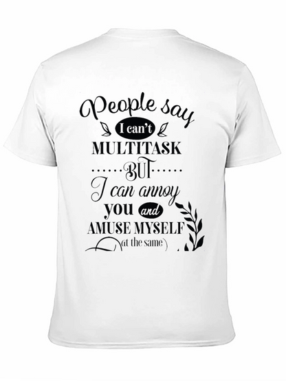 Funny I Cant Multitask Graphic Tee